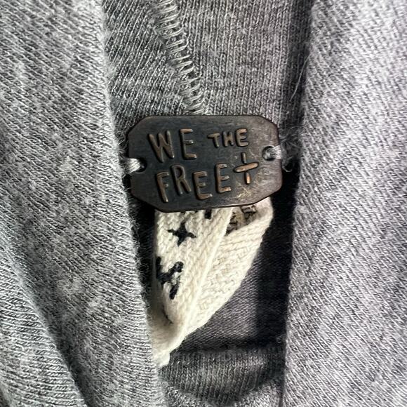 We the Free People Top Womens Sz M Oversized Gray Turtleneck Tunic Dolman Wool - Picture 9 of 14